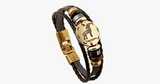 Hjemix | Zodiac Armbånd - Gallstone Lær Armbånd - Tilgjengelig for alle stjernetegn