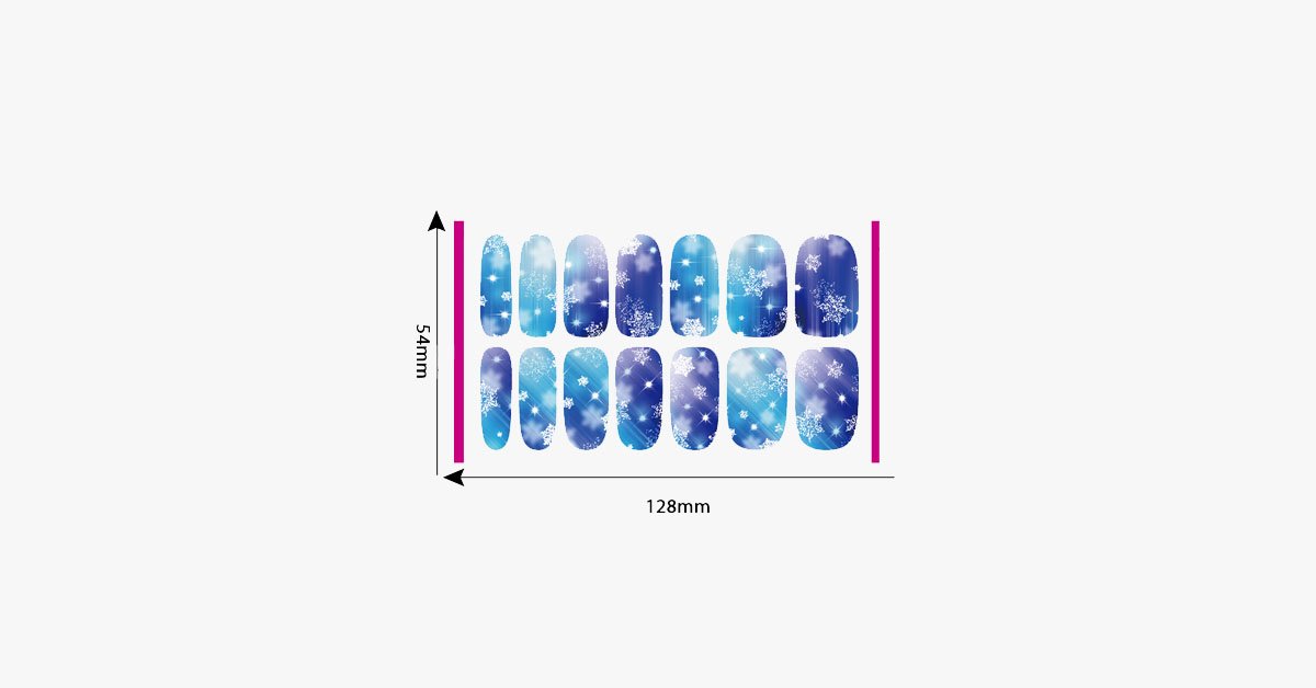 Hjemix | Jule Negle Sticker - Snøfnugg