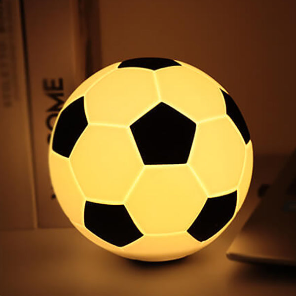 Hjemix | Kreativ Fotball Silikon LED Nattlys USB Lading Bordlampe