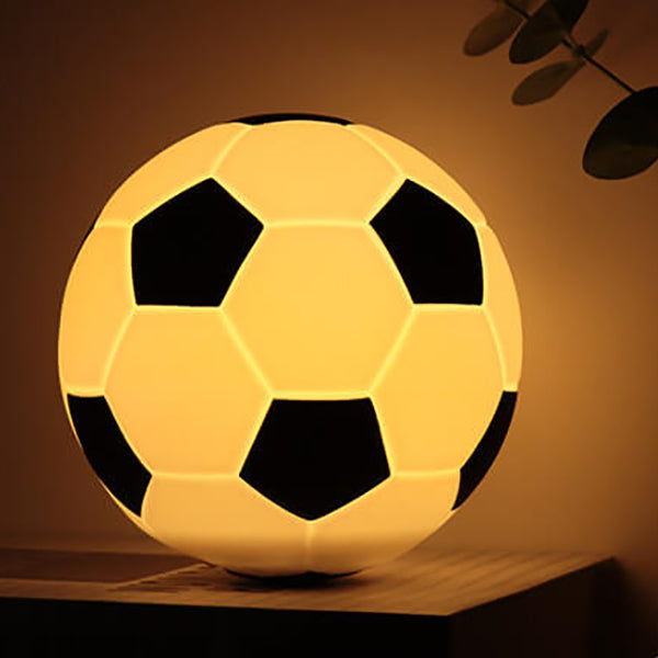 Hjemix | Kreativ Fotball Silikon LED Nattlys USB Lading Bordlampe