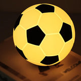 Hjemix | Kreativ Fotball Silikon LED Nattlys USB Lading Bordlampe