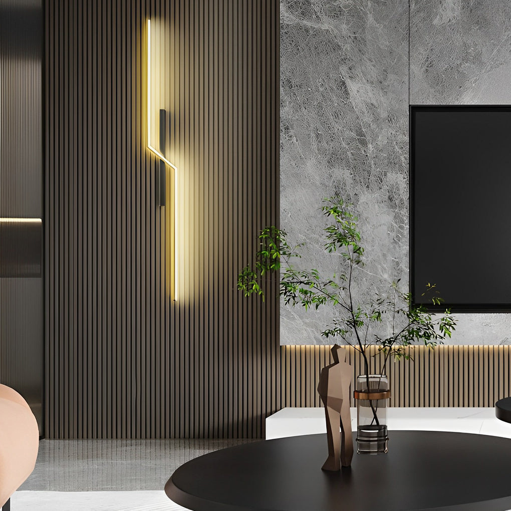 Hjemix | Linjer Kreativ LED Moderne Minimalistisk Vegglampe Dekorative Vegglamper Belysning