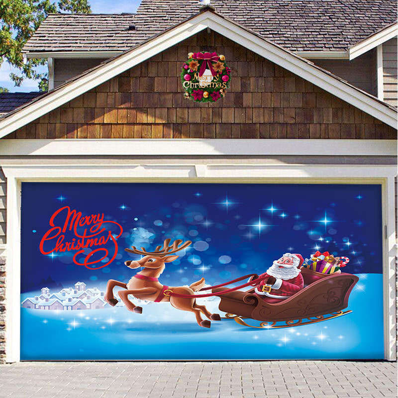Hjemix | Snow Garage Door Banner Ornament