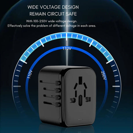 Hjemix | Universal 100V-220V Smart Travel Adapter Spenningskonverter