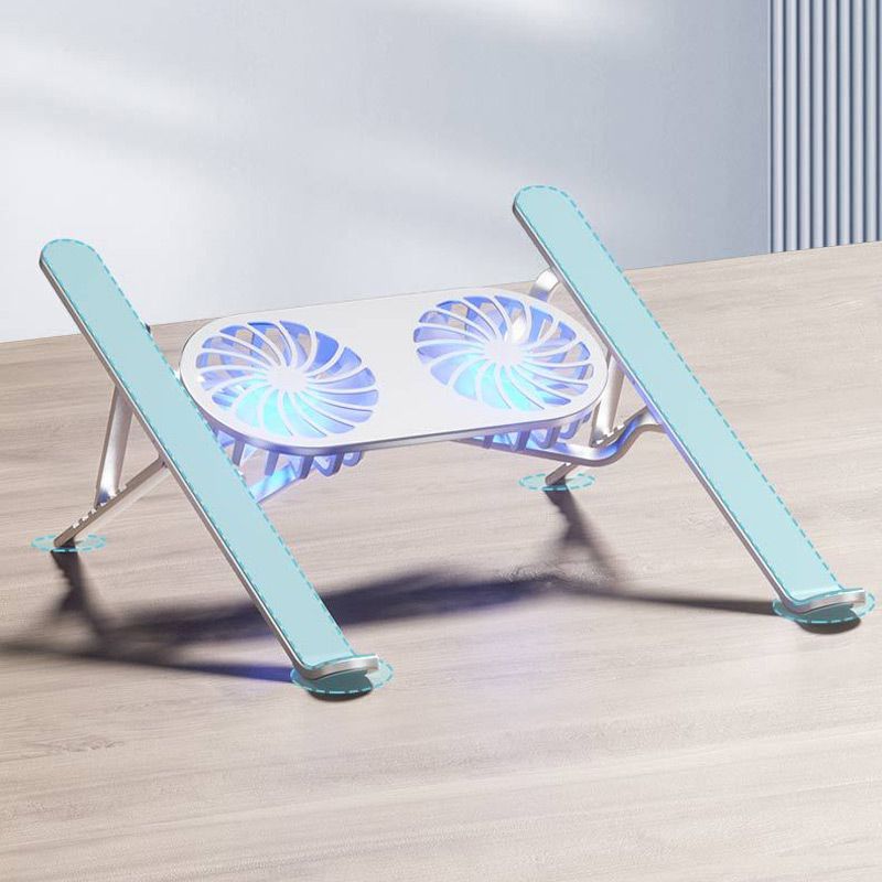 Hjemix | Laptop Høydejusterbar Holder med Kjøleventilator