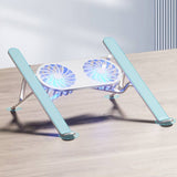 Hjemix | Laptop Høydejusterbar Holder med Kjøleventilator
