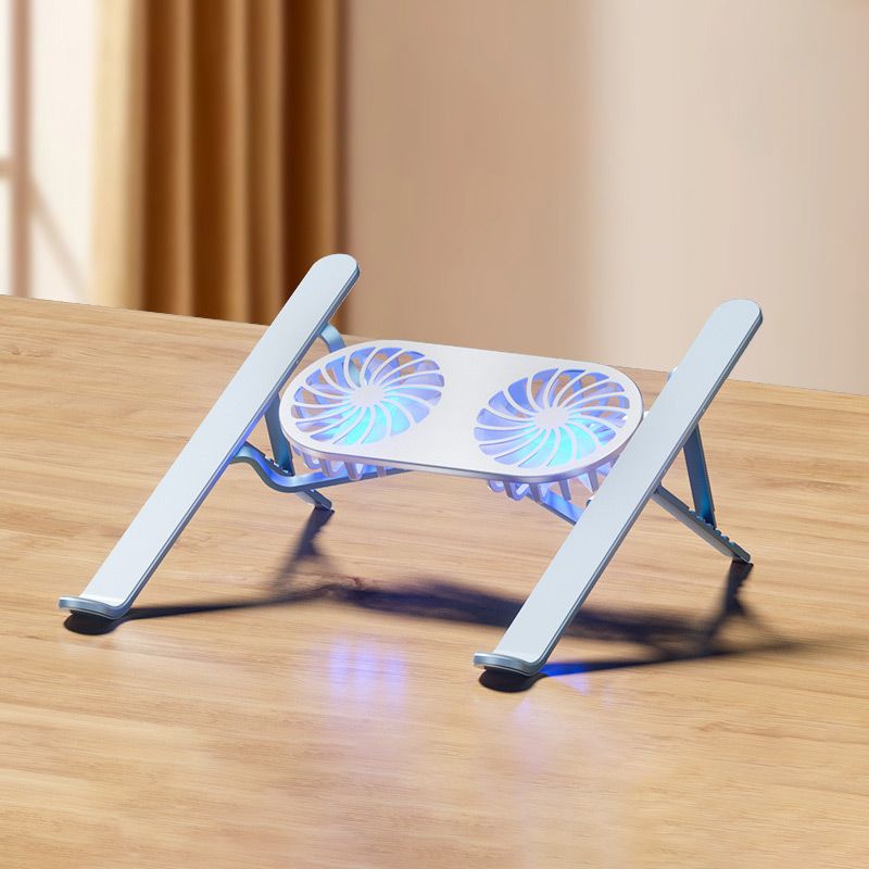 Hjemix | Laptop Høydejusterbar Holder med Kjøleventilator