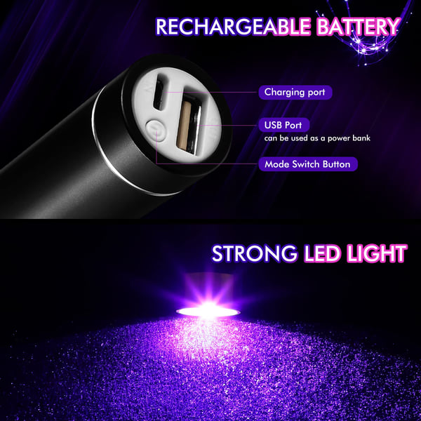 Hjemix | LED Oppladbar Lys Pisk