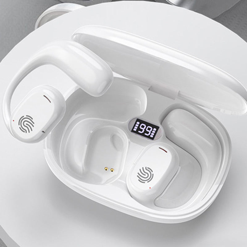 Hjemix | Bluetooth-hodetelefoner med benledningskonduksjon og ekte øreklips