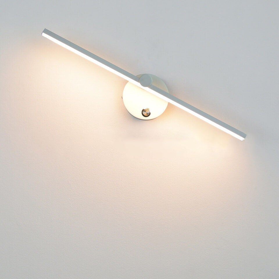 Hjemix | Nordisk Minimalist Aluminium Lang Stangbryter LED Speil Vegglampe