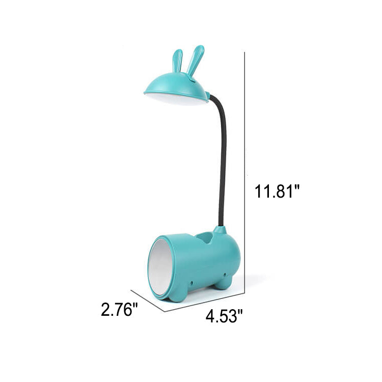 Hjemix | Kreativ LED Touch Lampe med Pennholder | USB Lading Funksjon | Skrivebord lampe | Barnerom Dekor