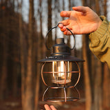 Hjemix | Utendørs Vintage Camping Lys Hest Lys Oppladbart Bærbart Camping Lys