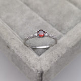 Hjemix | Minimalistisk Ametyst & Zirkonia Ring - Nova