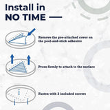 Hjemix | Seniorvennlig glassåpner - Artritisvennlig flaske- og boksåpner for oppbevaring under skapet, enkelt å bruke design