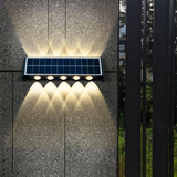 Hjemix | Moderne Enkelhet Sol Vannavstøtende Rektangulær ABS PMMA LED Vegglampe For Utendørs Patio