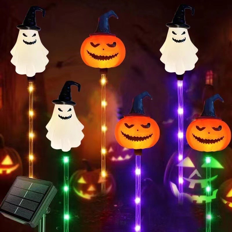Hjemix | Halloween gresskarhage solcellelampe