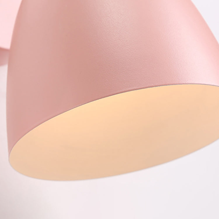Hjemix | Moderne Minimalistisk Rund Horn Aluminium Tre 1-Lys Vegglampe for Soverom