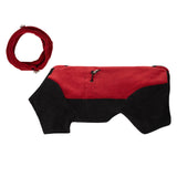 Hjemix | Full Protection Polar Fleece Hundedress med Avtagbar Krage