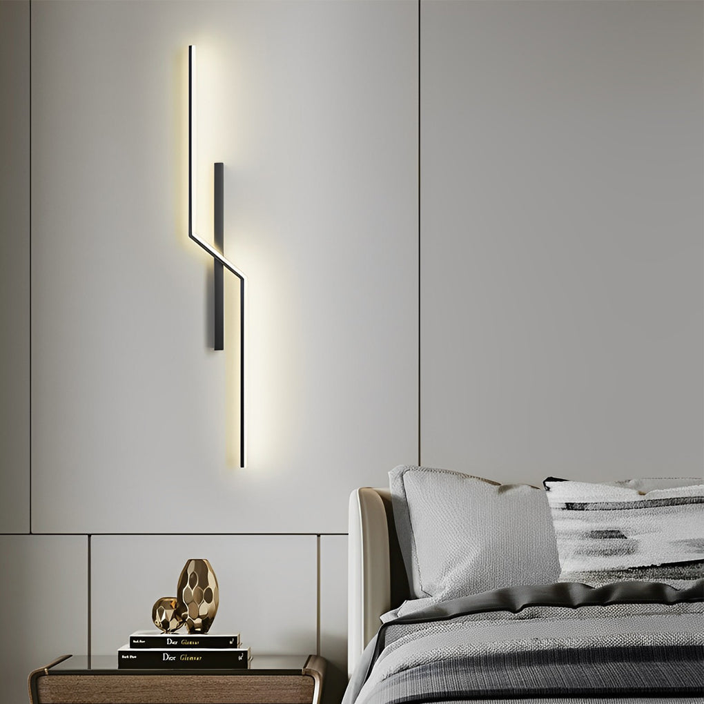 Hjemix | Linjer Kreativ LED Moderne Minimalistisk Vegglampe Dekorative Vegglamper Belysning