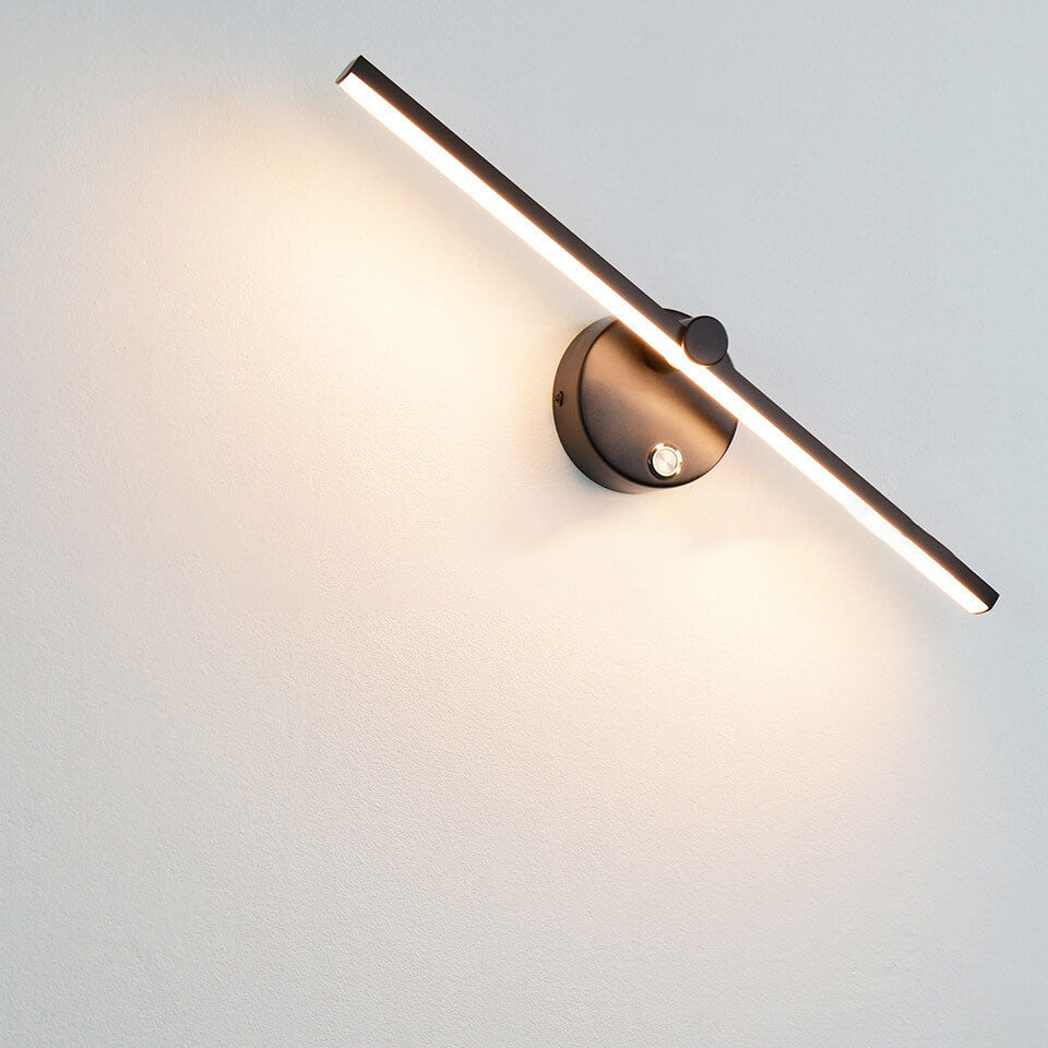 Hjemix | Nordisk Minimalist Aluminium Lang Stangbryter LED Speil Vegglampe