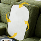 Hjemix | Moderne Blader Jacquard Vanntett Anti-Ripe Stretch Full Dekke Sofa Dekke