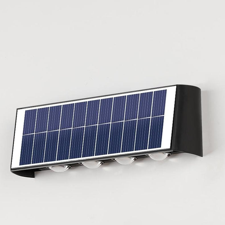 Hjemix | Moderne Enkelhet Sol Vannavstøtende Rektangulær ABS PMMA LED Vegglampe For Utendørs Patio