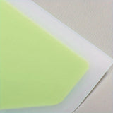 Hjemix | Premium Tamagoyaki Silikon-Spade - Varmebestandig, Non-stick med bred ergonomisk grep - Ideell for pizza, steking, grilling, pannekaker, fluorescerende grønn, Eid Al-Adha Mubarak