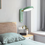 Hjemix | IllumiTurn – Nordisk LED Roterende Vegglampe | Macaron Design | Justerbar Belysning