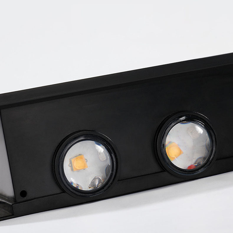 Hjemix | Modern Simplicity Solarlampe Vanntett Rektangulær ABS PMMA LED Vegglampe For Utendørs Patio