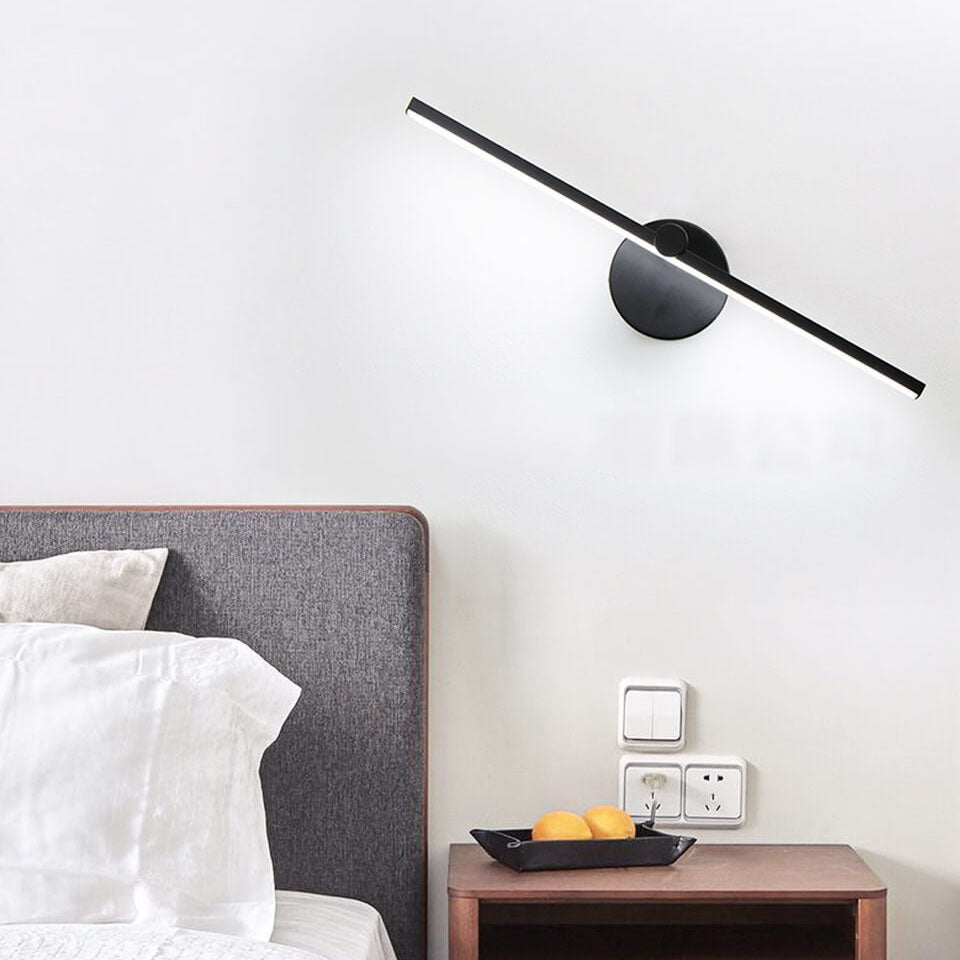 Hjemix | Nordisk Minimalist Aluminium Lang Stangbryter LED Speil Vegglampe
