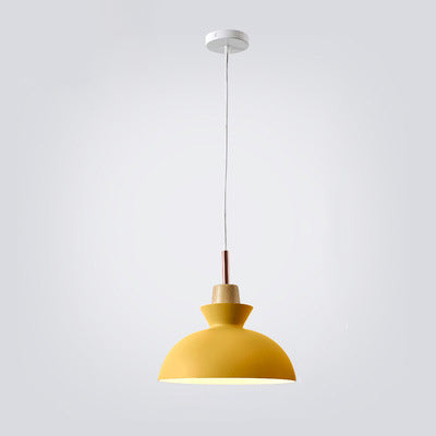 Hjemix | AuroraLite Nordic Pendant Lamp | Metal Design | 1-Light | Modern Color Options