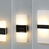 Hjemix | LumaZen Solar-Drevet LED Vegglampe | Værbestandig | Solcelledrevet Utendørsbelysning | Hage- og Terrasseinnredning