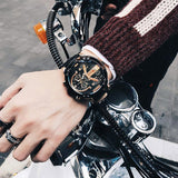 Hjemix | Rustfritt stål kronograf kvartsur