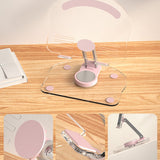 Hjemix | Sammenleggbar gjennomsiktig akryl tablettholder