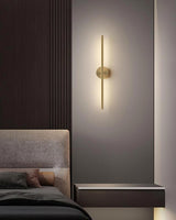 Hjemix | Moderne Lineær LED Vegglampe - Gull