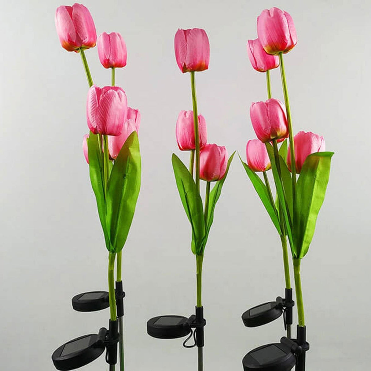 Hjemix | Solar Tulip Plenlys Utendørs Hage LED Tulipan Blomsterlys Bakke Stakelandskapslys