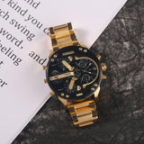 Hjemix | Rustfritt stål kronograf kvartsur