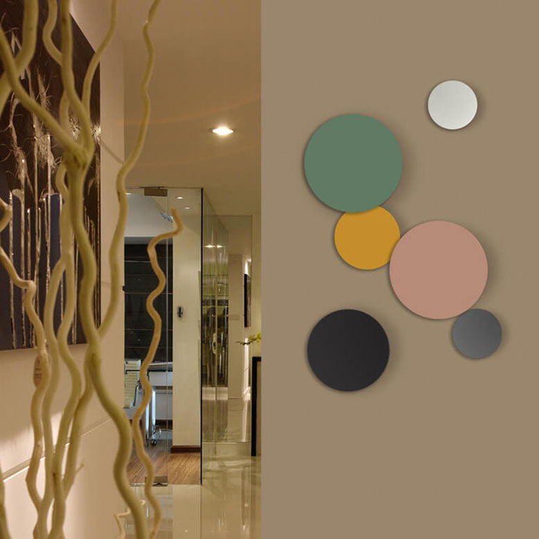 Hjemix | GlowOrb Minimalistisk Rund LED Vegglampe | Fargevariasjon | Dimmbar Lys