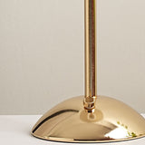 Hjemix | Moderne skandinavisk oppladbar jernstoff cone plisserte LED bordlampe for nattbord