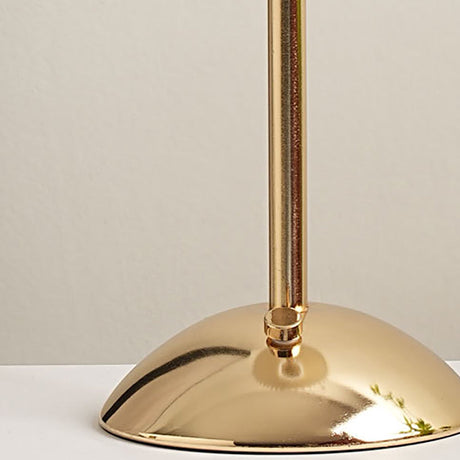 Hjemix | Moderne skandinavisk oppladbar jernstoff cone plisserte LED bordlampe for nattbord
