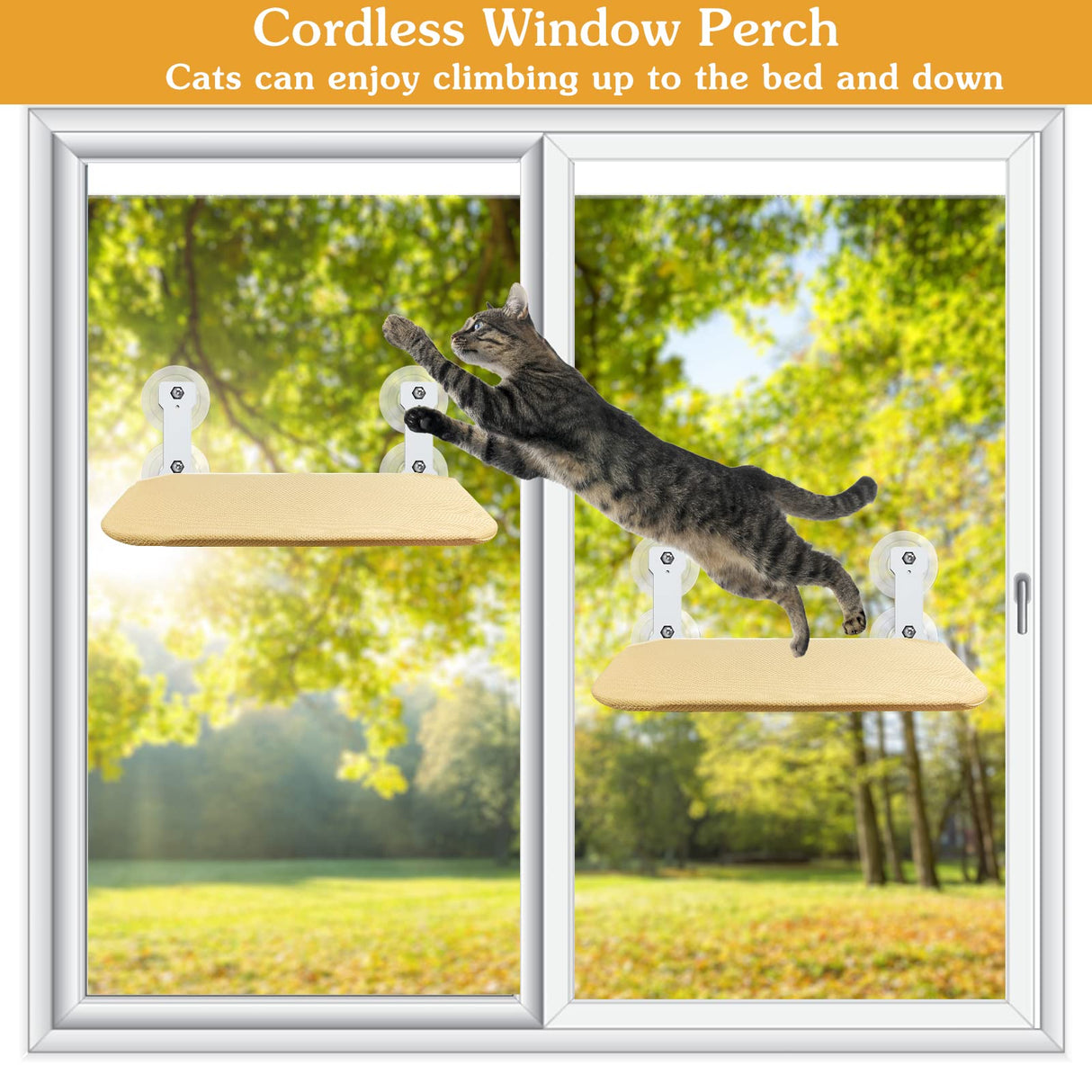 Hjemix | Sammenleggbar katt hengekøye med vakuumkopp katt hengekøye