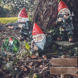Hjemix | Militær Hagegnome med Kamuflasjeuniform