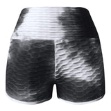 Hjemix | Tie-Dye Print Høy Midje Yoga Shorts