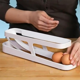 Hjemix | Automatisk Rullende Egg Holder Oppbevaringsboks