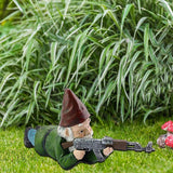 Hjemix | Militær Hagegnome med Kamuflasjeuniform