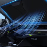 Hjemix | solskjerm for frontrute, sammenleggbar solskjerm