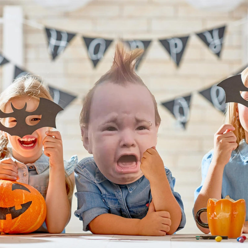 Hjemix | ‍️Gråtende Baby Maske for Halloween