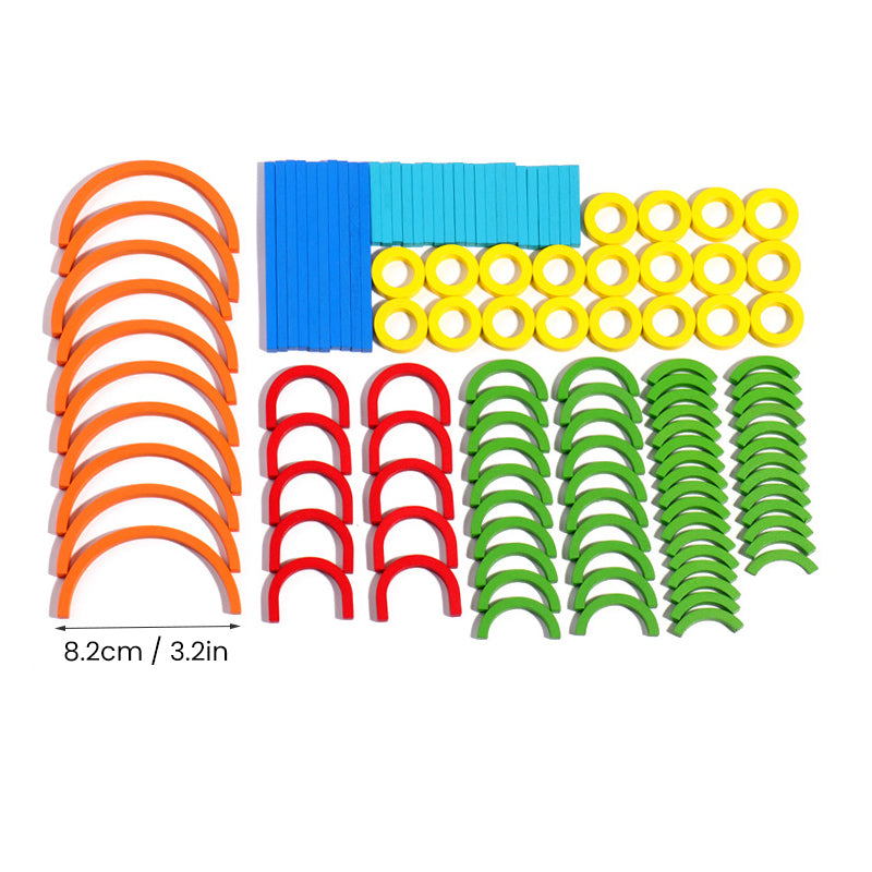 Hjemix | Montessori Barns Puslespill Logikktrening Ring Spill