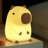 Garduru2024 Capybara Silikon Nattbordlampe | Myk og Barnevennlig | Perfekt Gave til Barn og Jenter