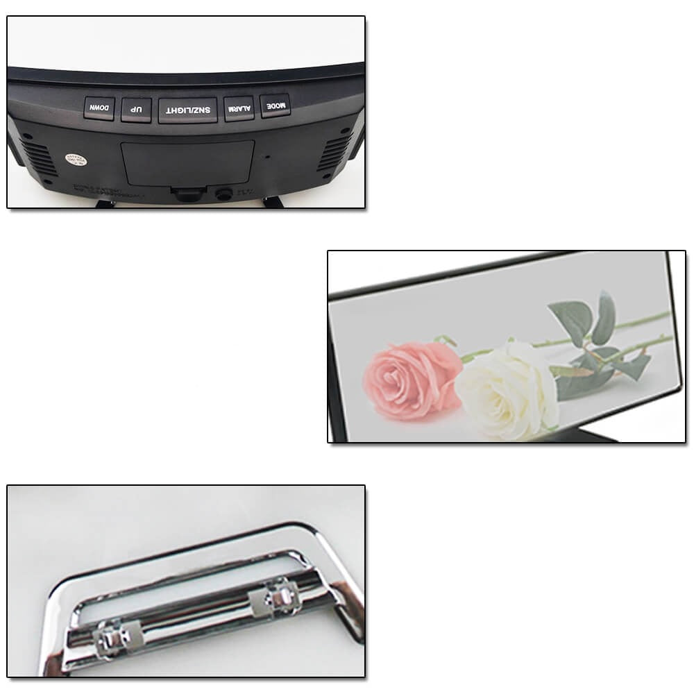 Hjemix | Buet LED Digital Vekkerklokke - Rass